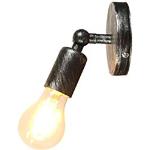 STOEX Simple Lámpara de Pared Industrial Vintage E27 Luz de Aplique Retro Pequeña Aplique para Dormitorio Corredor Loft Baño Pasillo (Óxido de plata)