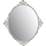 Stonebriar - Espejo Ovalado con Detalles Blancos D
