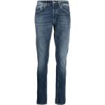 Jeans stretch azules de poliester rebajados ancho W30 largo L36 con logo DONDUP para hombre 