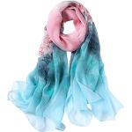Pañuelos azules de seda de seda  formales para mujer 