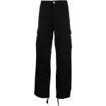 Pantalones cargo orgánicos negros de algodón ancho W30 largo L36 informales Carhartt Work In Progress de materiales sostenibles para hombre 