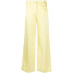 Pantalones amarillos de algodón de lino rebajados informales P.A.R.O.S.H. para mujer 