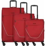 Set de maletas rojas de poliester rebajadas Stratic 