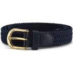 Cinturones elásticos azul marino de cuero talla XS para mujer 