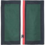 Pañuelos Estampados verdes de seda rebajados con logo Tommy Hilfiger Sport Talla Única para mujer 