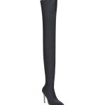 Botas altas negras de satén con tacón de aguja STUART WEITZMAN talla 38 para mujer 