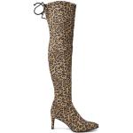 Botas altas de goma con tacón de aguja leopardo STUART WEITZMAN talla 36 para mujer 