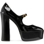 Zapatos negros con plataforma rebajados de forma de almendra STUART WEITZMAN Mary talla 39,5 para mujer 