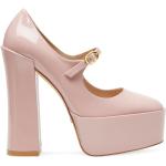 Zapatos rosas de tela con plataforma rebajados de forma de almendra STUART WEITZMAN Mary talla 37 para mujer 