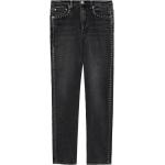 Jeans stretch negros de algodón ancho W24 desgastado Rag & Bone con tachuelas para mujer 