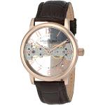 Stuhrling Original Legacy 680 Men's Mechanical Watch with Rose Gold Dial Analogue Display and Brown Leather Strap 680. 02