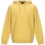 Sudaderas amarillas de algodón con capucha manga larga con logo Stüssy talla M para hombre 