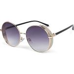 Gafas grises de metal de sol StyleBreaker con purpurina talla M para mujer 