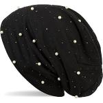 Gorros negros de perlas de invierno de punto StyleBreaker con perlas Talla Única para mujer 