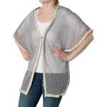 Capas grises transpirables de punto StyleBreaker con crochet Talla Única para mujer 
