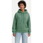 Sudaderas verdes de algodón con capucha LEVI´S talla S para mujer 