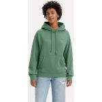 Sudaderas verdes de algodón con capucha LEVI´S talla XS para mujer 