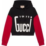Sudaderas negras de algodón con capucha manga larga con logo Gucci talla M para mujer 