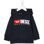 Sudaderas azules de algodón con capucha infantiles rebajadas con logo Diesel Kid 13/14 años 