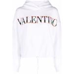 Sudaderas blancas de algodón con capucha rebajadas manga larga con logo Valentino Garavani con lentejuelas talla M para mujer 