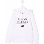 Sudaderas blancas de algodón con capucha infantiles rebajadas con logo Tommy Hilfiger Sport 4 años de materiales sostenibles 