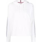 Sudaderas blancas de poliester con capucha rebajadas manga larga con rayas Tommy Hilfiger Sport para mujer 