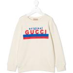 Sudaderas de algodón con capucha infantiles con logo Gucci 