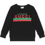 Sudaderas negras de algodón con capucha infantiles con logo Gucci 4 años de materiales sostenibles 
