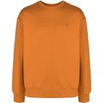 Ropa naranja de poliester de invierno  manga larga cuello redondo con logo adidas de materiales sostenibles para hombre 