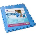 Suelo protector 9 piezas de polímero eva para piscina elevada 50x50 cm azul tg