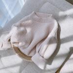 Sudaderas rosas de lana con capucha infantiles con rayas 4 años para niña 