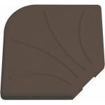 Sujeción de parasol excéntrico de 25 kg marrón de cemento de 47x47x5 cm