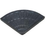 Pie de parasol rellenable negro de HDPE de 13 litros