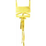 Sujetadores amarillos de algodón rebajados de punto Alanui con crochet talla M para mujer 