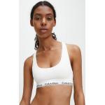 Sujetadores deportivos blancos de algodón rebajados Calvin Klein talla L para mujer 