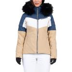 Chaquetas blancas de sintético de snowboard impermeables, transpirables con capucha Sun Valley talla XL para mujer 
