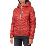 Abrigos rojos de tafetán con capucha  acolchados Sun Valley talla M para mujer 