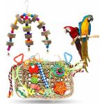 Accesorios multicolor de madera para pájaros rebajados 