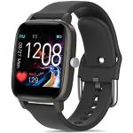 Smartwatches negros impermeables con GPS con podómetro 24h para multi-sport Bluetooth para mujer 