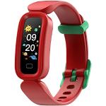 Smartwatches rojos con GPS con podómetro brazalete Bluetooth para mujer 