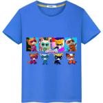 Camisetas azul marino de algodón de manga corta infantiles informales 12 meses para niña 