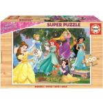 Puzzles de plástico de madera Princesas Disney infantiles 