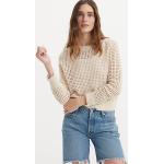 Tops blancos de algodón vintage LEVI´S con crochet talla S para mujer 