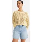 Tops amarillos vintage LEVI´S con crochet talla M para mujer 