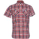 Camisas rojas de algodón de manga corta manga corta con logo Superdry talla M para hombre 