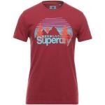 Camisetas de poliester de manga corta manga corta con cuello redondo con logo Superdry talla XS para hombre 