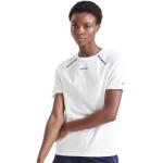 Camisetas estampada blancas con cuello redondo Superdry talla XS para mujer 