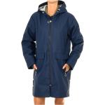 Abrigos azul marino de algodón con capucha  rebajados impermeables Superdry talla S para mujer 