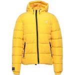 Abrigos amarillos de poliester con capucha  tallas grandes manga larga con logo Superdry talla XS para hombre 