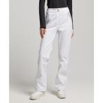 Pantalones blancos de Softshell de esquí rebajados de invierno impermeables, transpirables Superdry talla L para mujer 